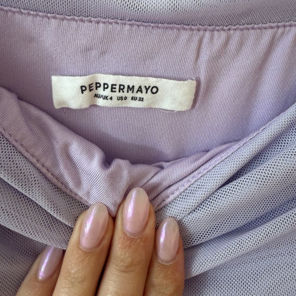 Peppermayo Lilac Off-Shoulder Floral Maxi Dress - Picture 4 of 4